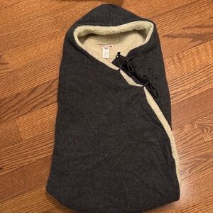 Bonpoint Gray Shearling Wool Sleeping Bag/ Stroller Sack